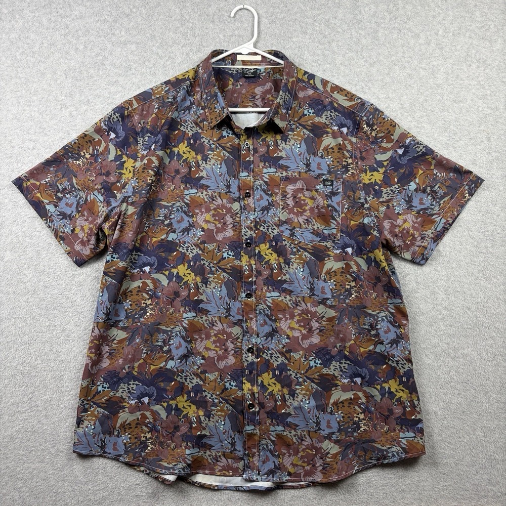 Sunday Swagger Shirt Mens XXL 2XL Garden Grove Performance Button Up Stretch